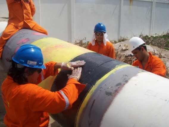 cinta para reparar tuberia